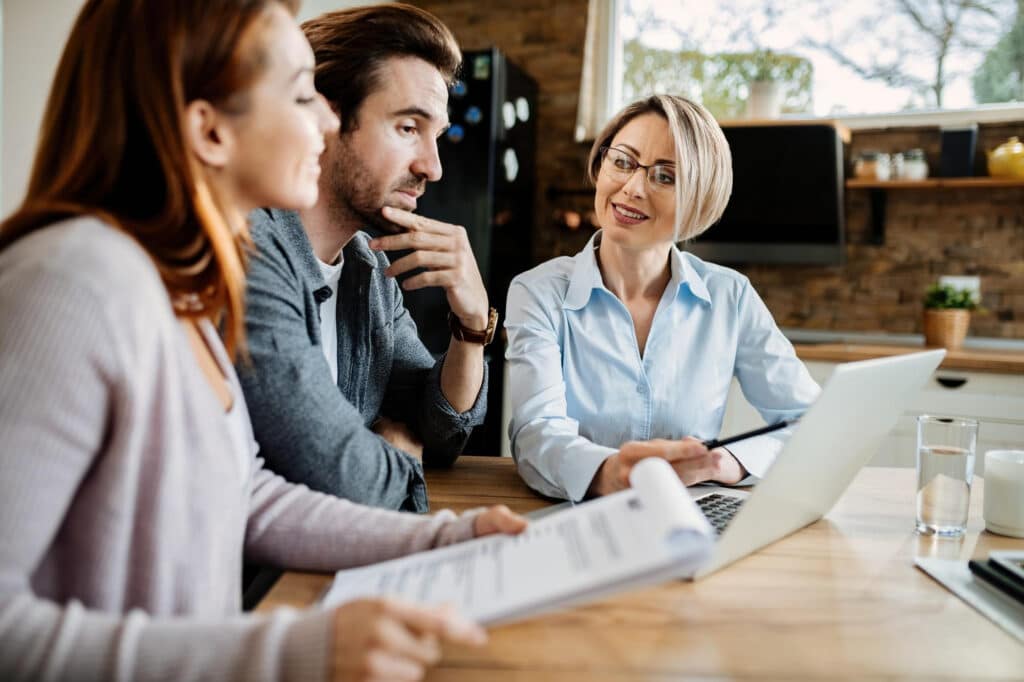 Legal advisor meeting with family sponsorship clients