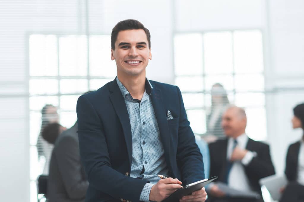 Legal consultant studying documents for an immigration appeal